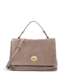 Coccinelle Liya Suede Torebka warm taupe