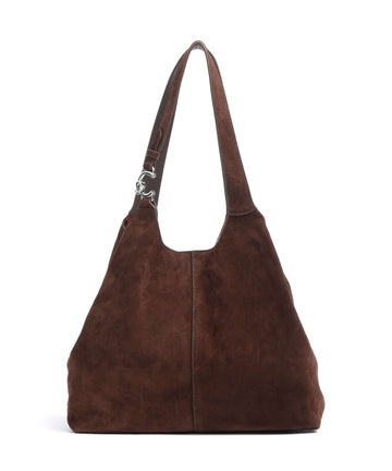 Coccinelle C-Easy Suede Torebka worek brunette
