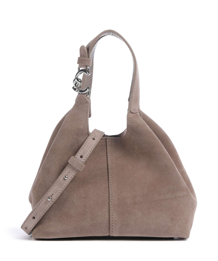 Coccinelle C-Easy Suede Handbag warm taupe