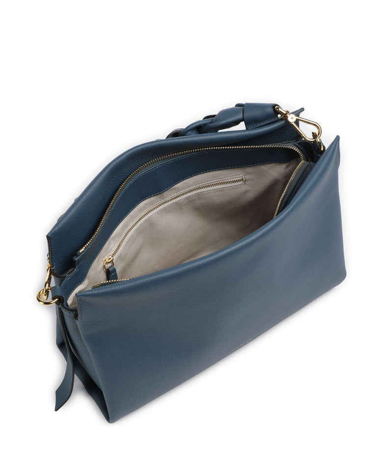 Coccinelle Boheme Grana Double Hobo bag deep blue/sandshell