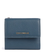 Coccinelle Metallic Soft RFID Wallet deep blue