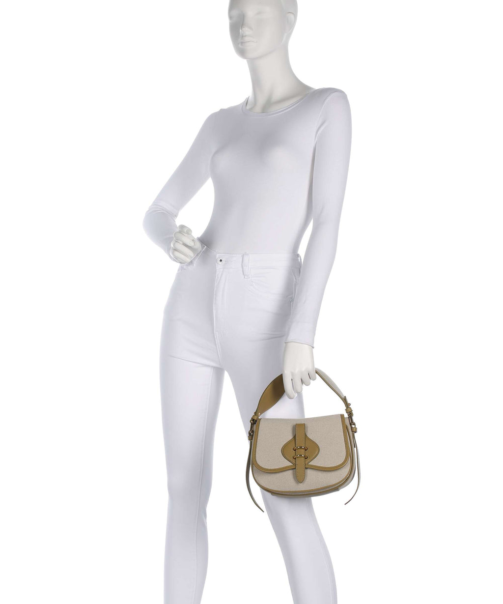 Coccinelle Mavery Canvas Handbag natural/seagrass