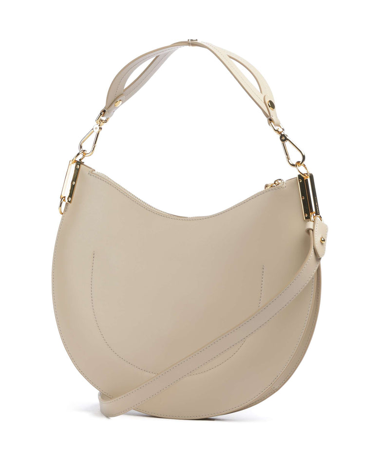 Coccinelle Sunup Monogram Sangallo Hobo bag sandshell