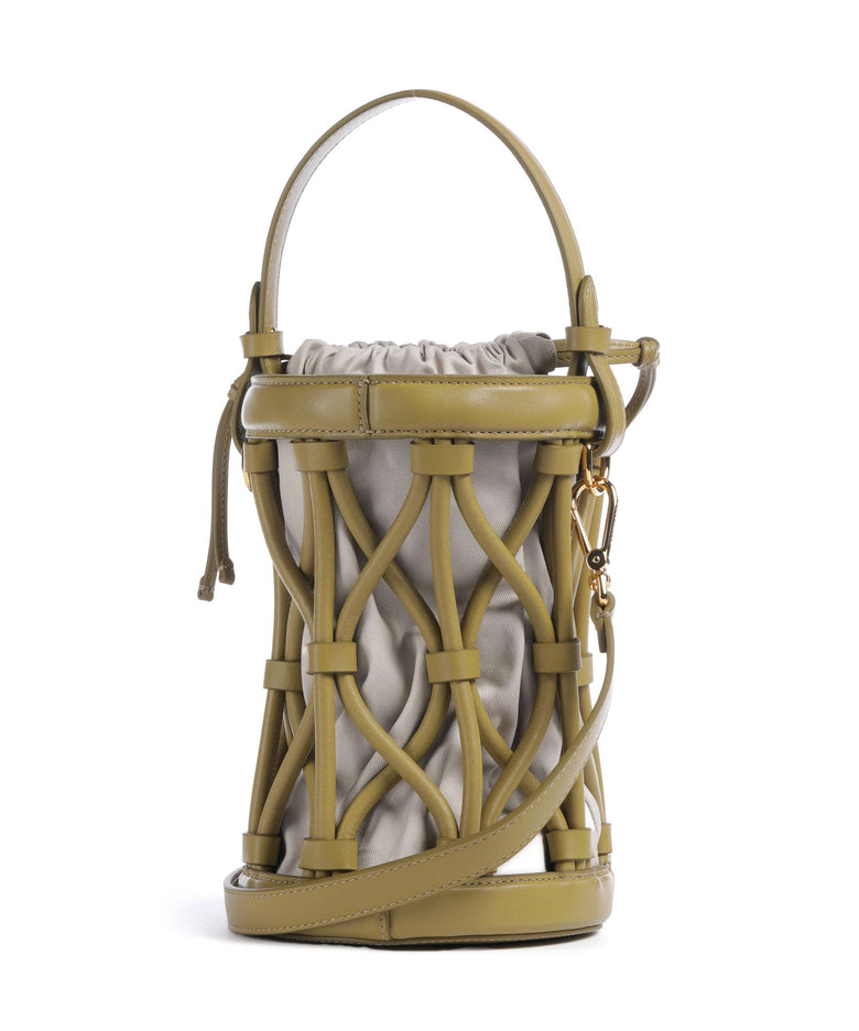 Coccinelle Koi Bucket bag seagrass