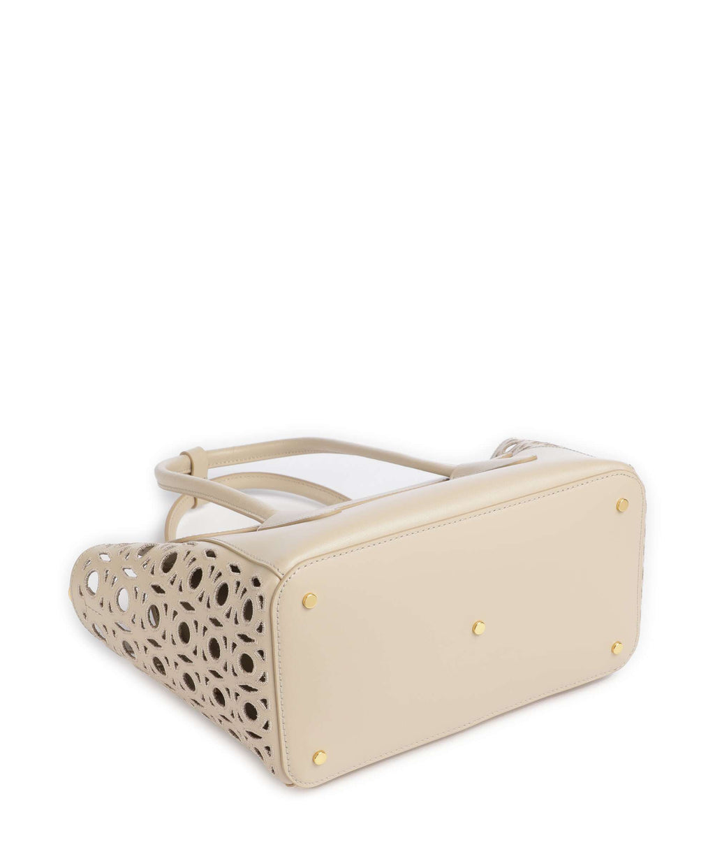 Coccinelle Beat Double Monogram Handbag sandshell