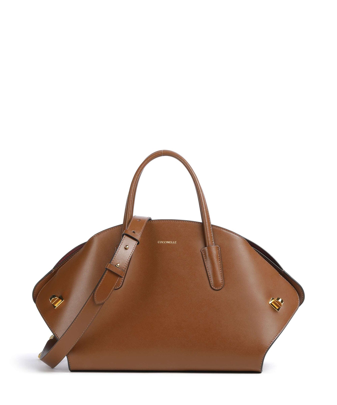 Coccinelle Tylde Calf Handbag cognac