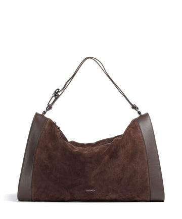 Coccinelle Elinor Suede Torebka worek brunette