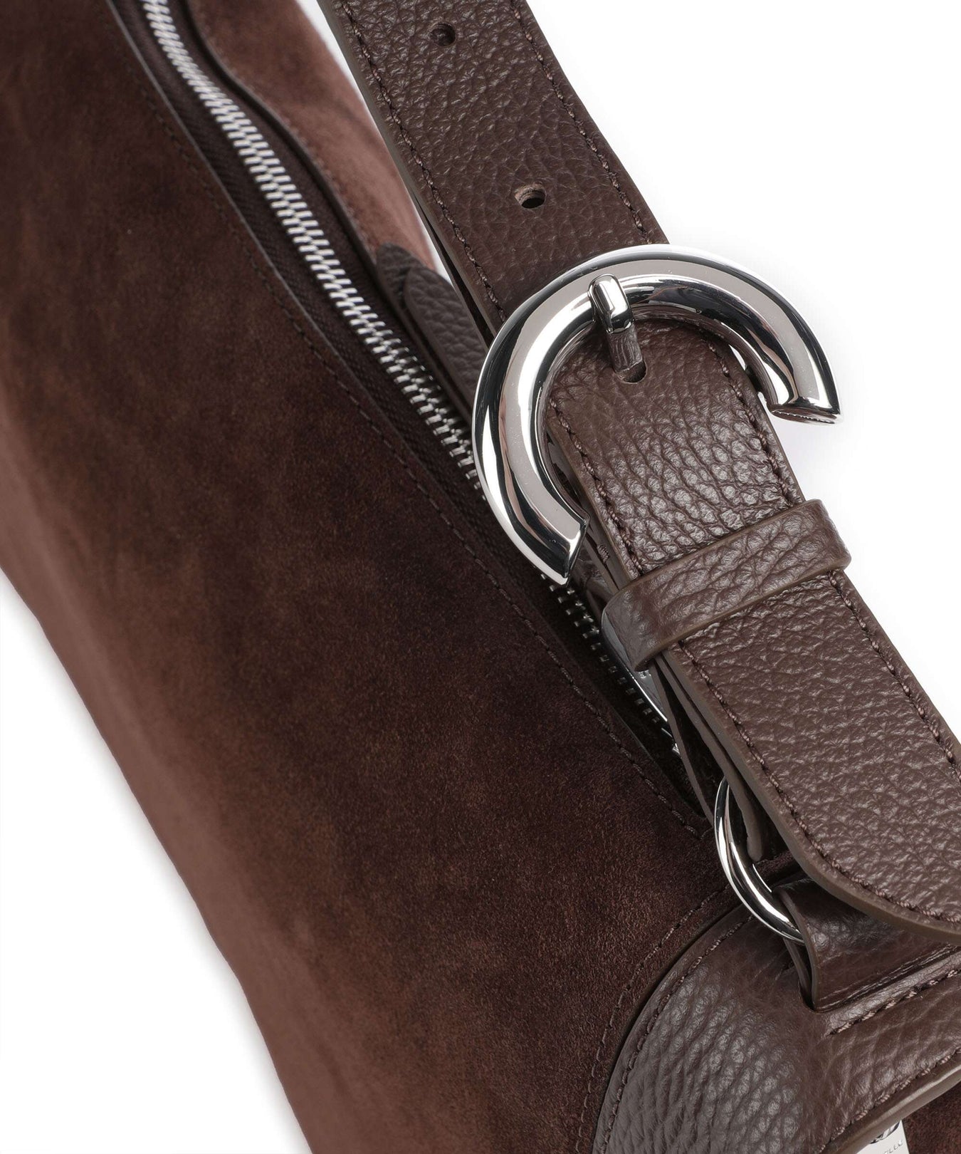 Coccinelle Elinor Suede Hobo bag brunette