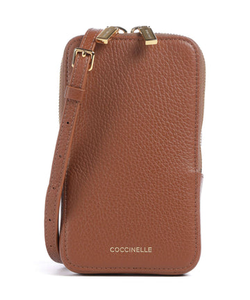Coccinelle Flor Torebka na telefon cognac