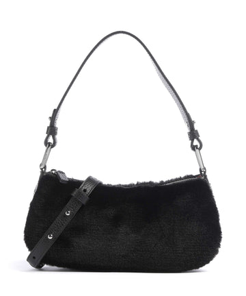 Coccinelle Merveille Synthetic fur Torba na ramię noir