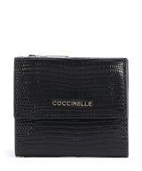 Coccinelle Metallic Lizard RFID Portfel noir