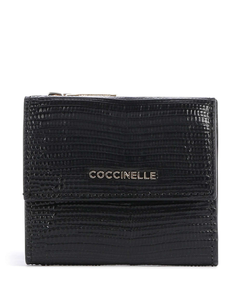 Coccinelle Metallic Lizard Wallet noir