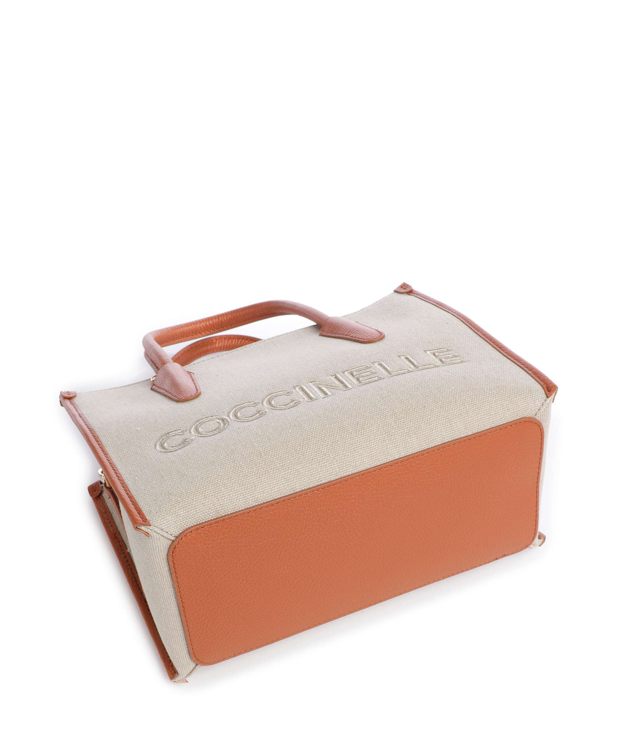 Coccinelle Myrtha Canvas Handbag natural/crab