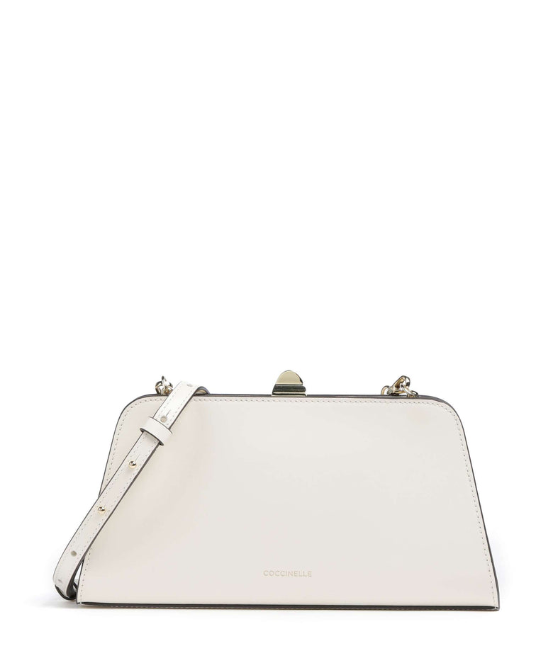 Coccinelle Liv Calf Crossbody bag pearl