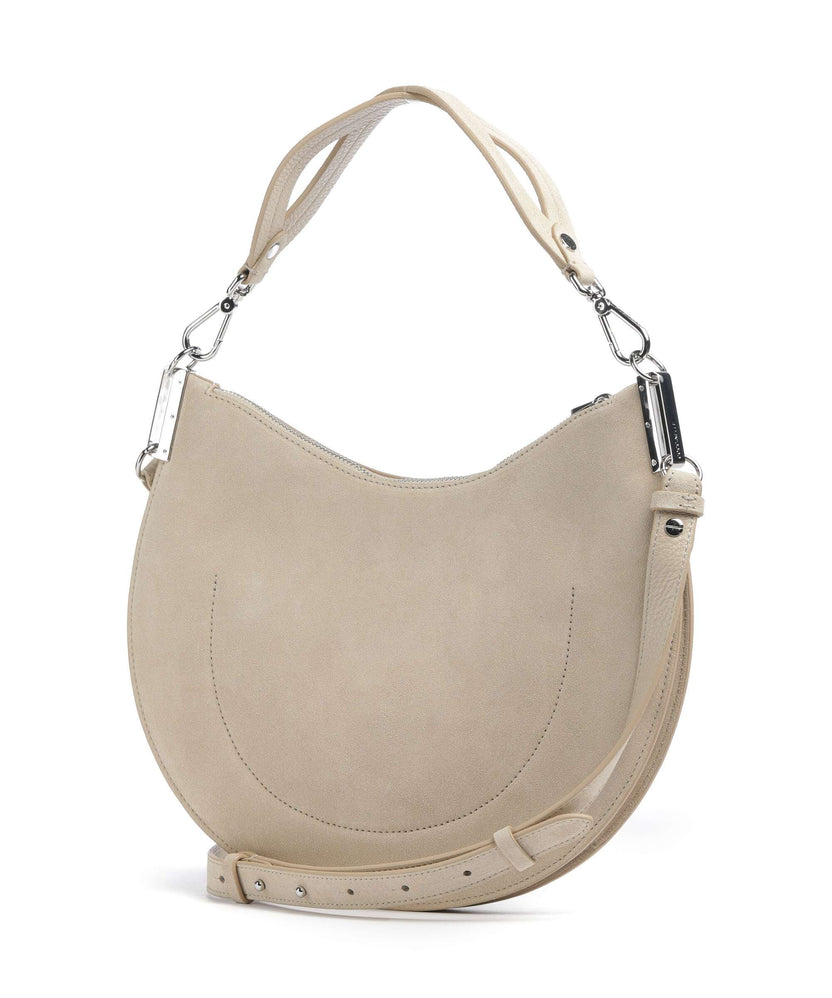 Coccinelle Sunup Suede Hobo bag sandshell