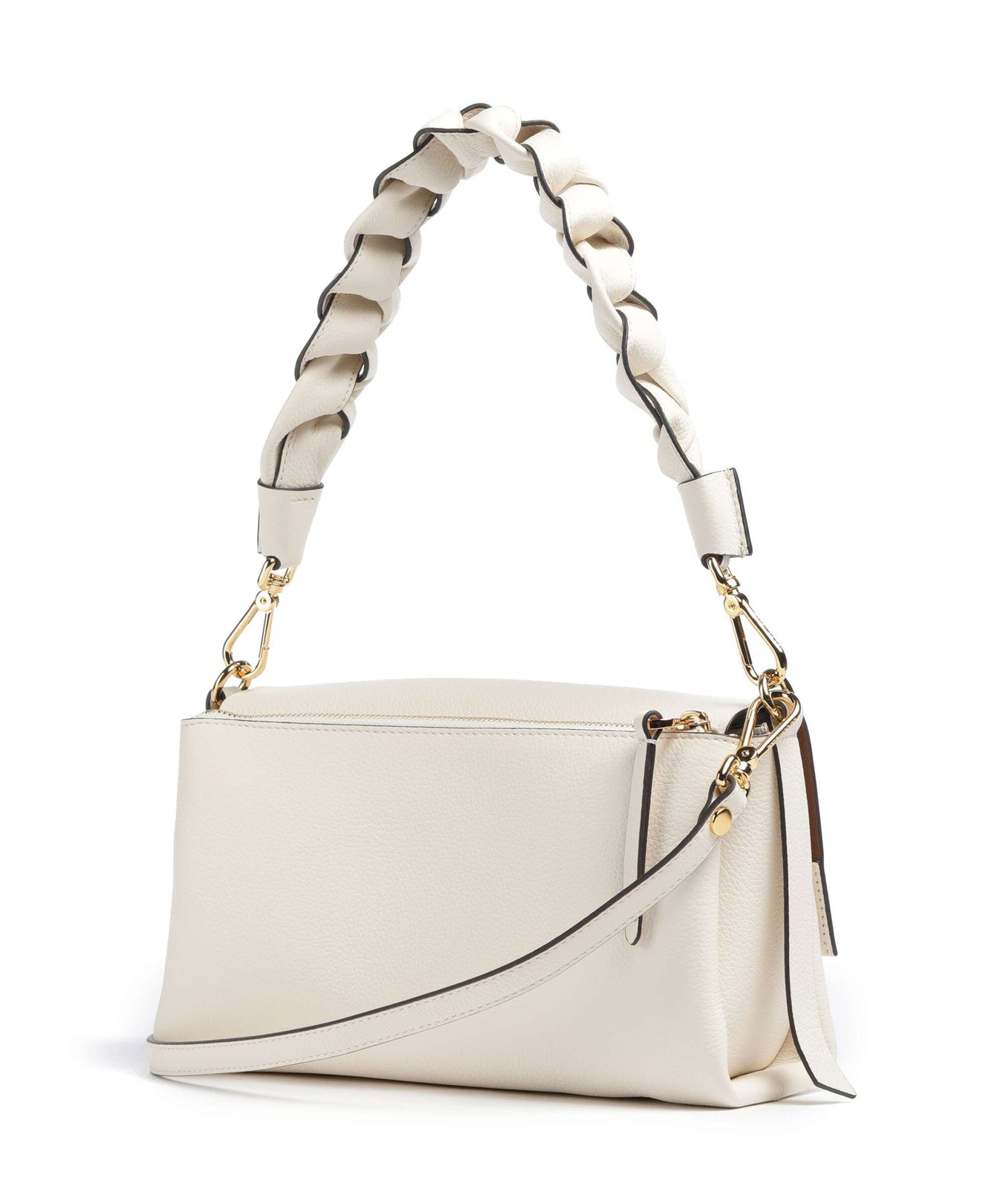 Coccinelle Boheme Grana Double Shoulder bag pearl/cognac