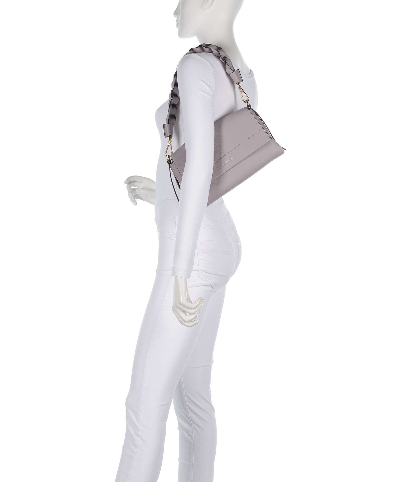 Coccinelle Boheme Grana Double Shoulder bag oyster/pearl