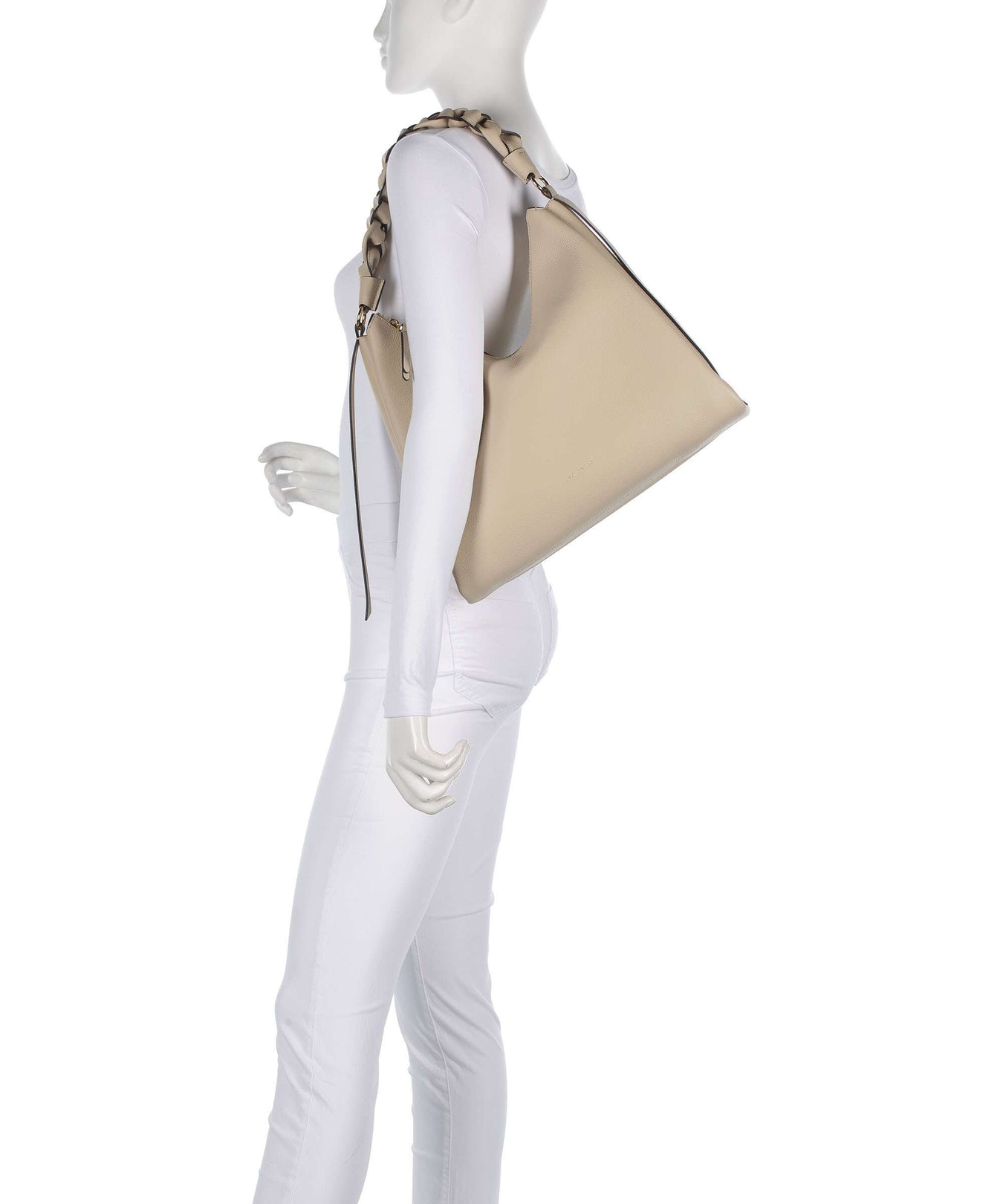 Coccinelle Boheme Grana Double Hobo bag sandshell/seagrass