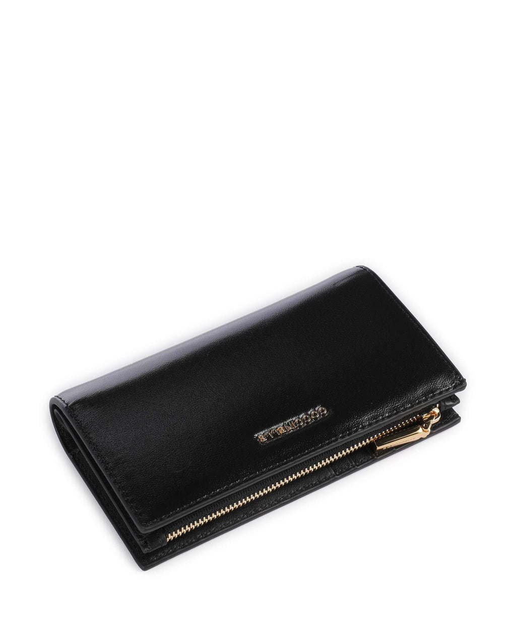 Coccinelle Metallic Shiny Smooth RFID Wallet noir