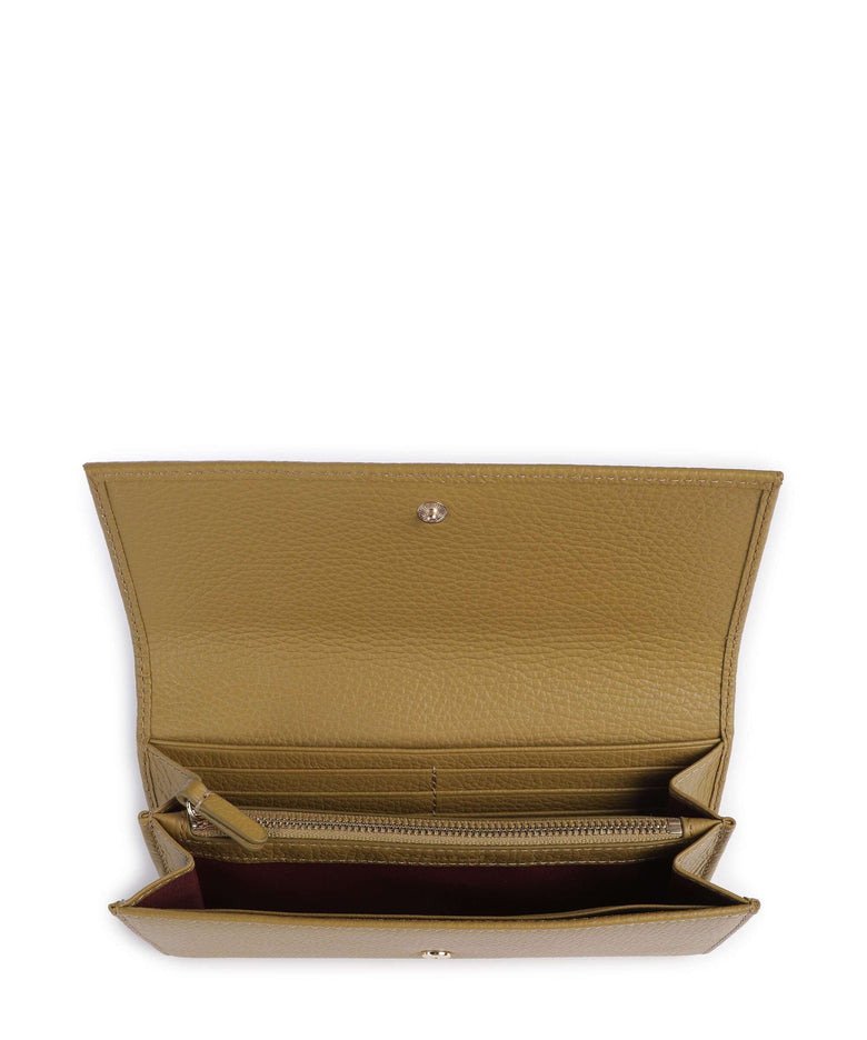 Coccinelle Metallic Soft Wallet seagrass