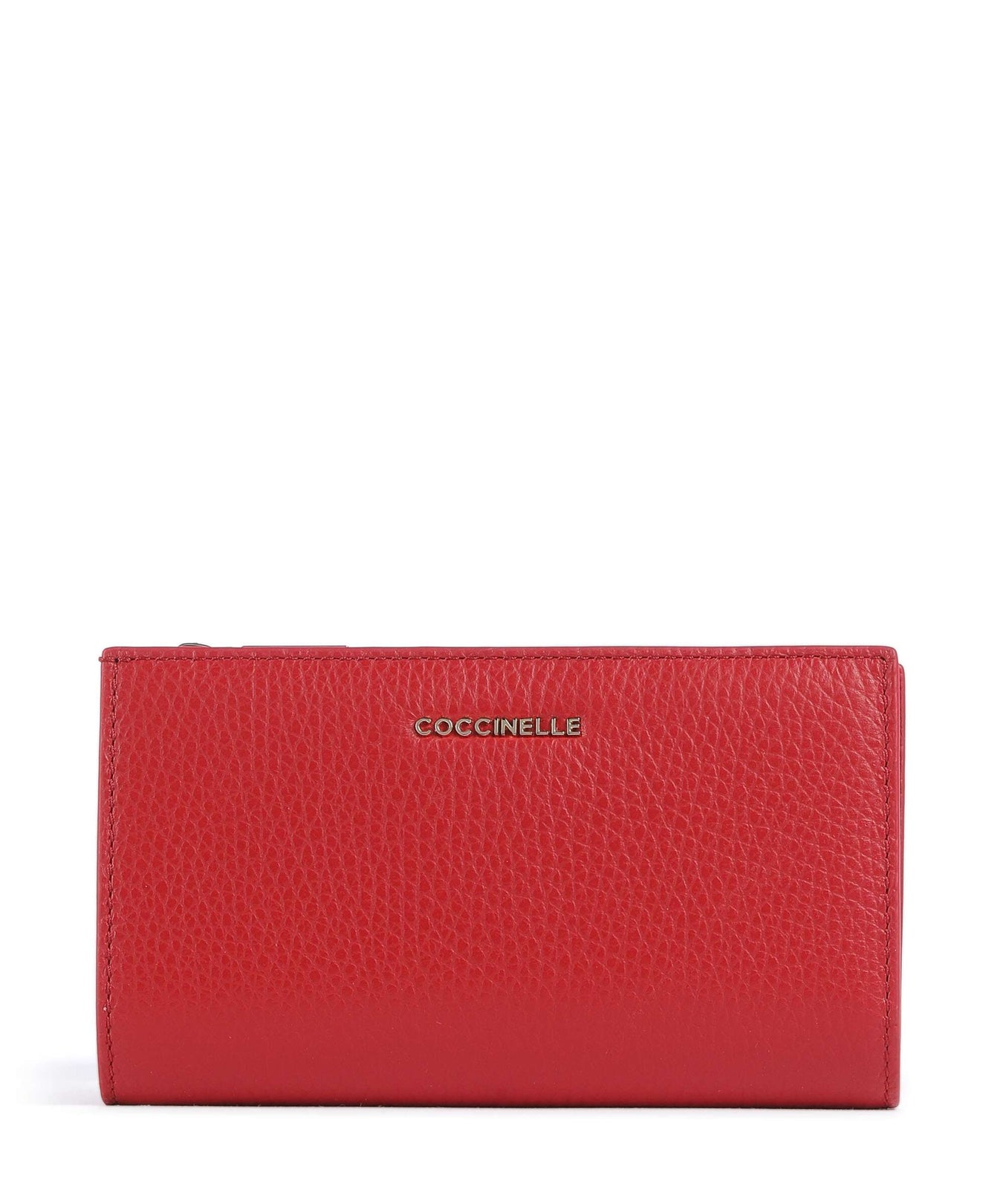 Coccinelle Metallic Soft RFID Wallet scarlet