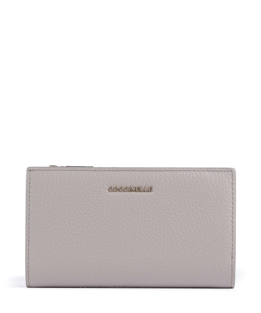 Coccinelle Metallic Soft RFID Wallet oyster