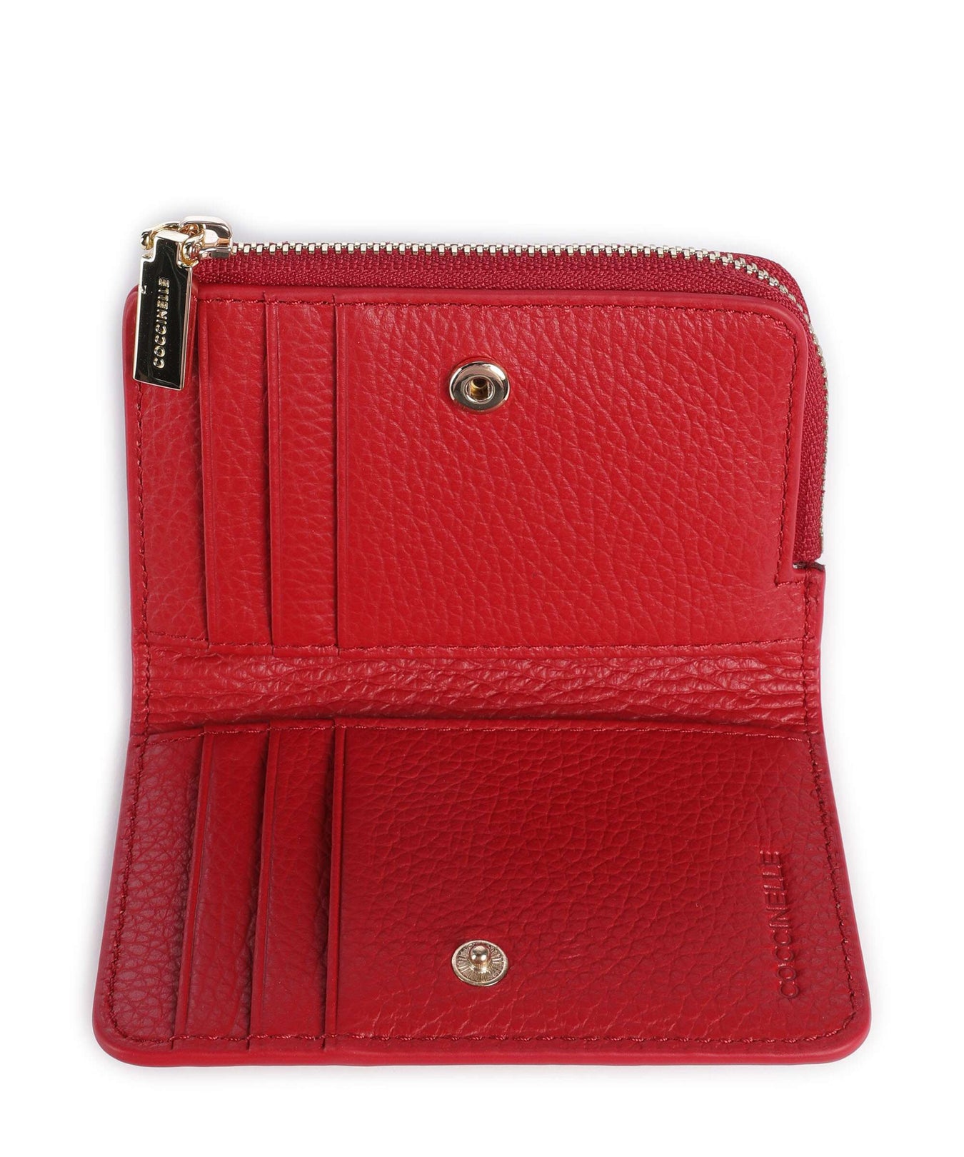Coccinelle Metallic Soft Wallet scarlet