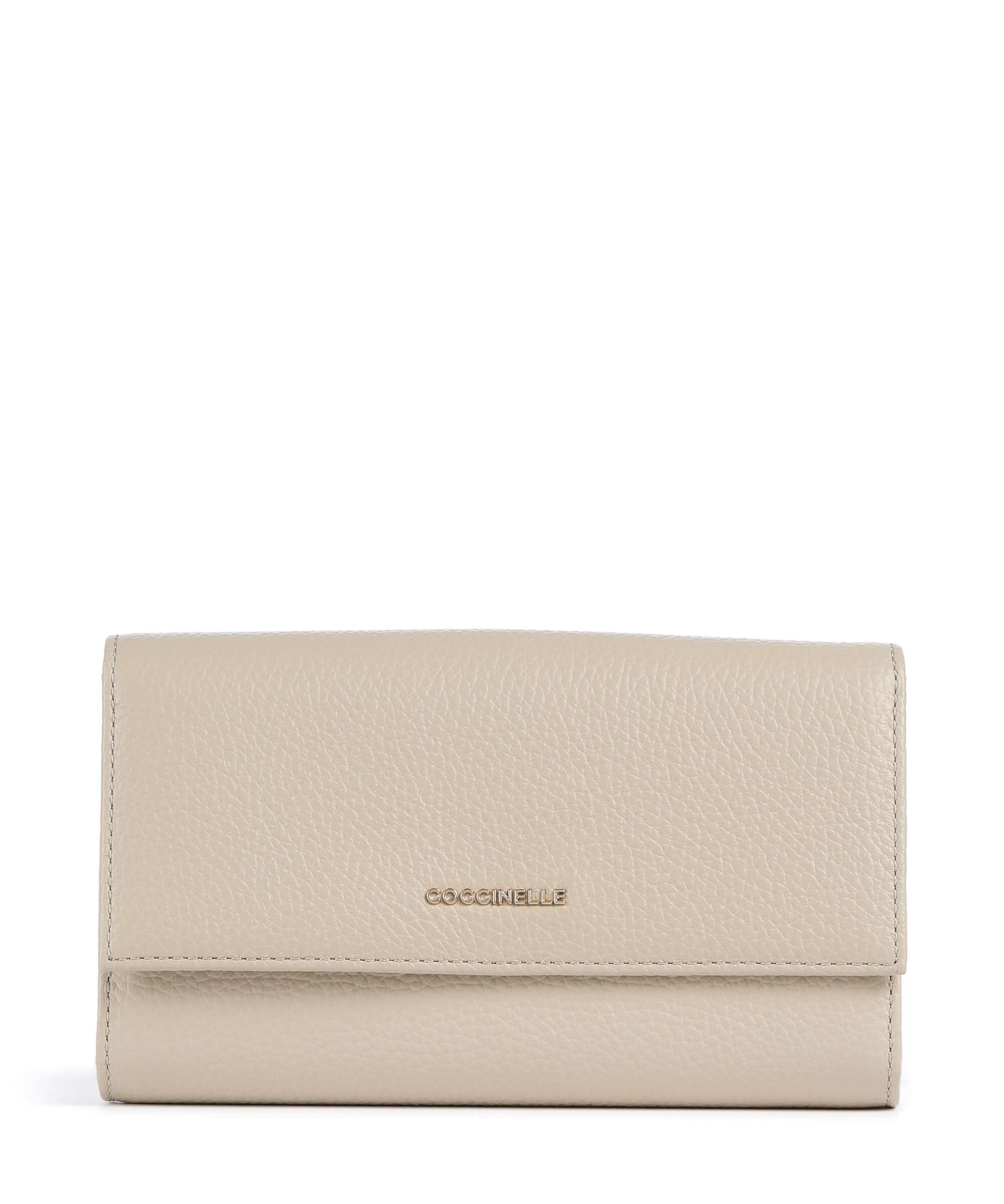 Coccinelle Metallic Soft Wallet sandshell