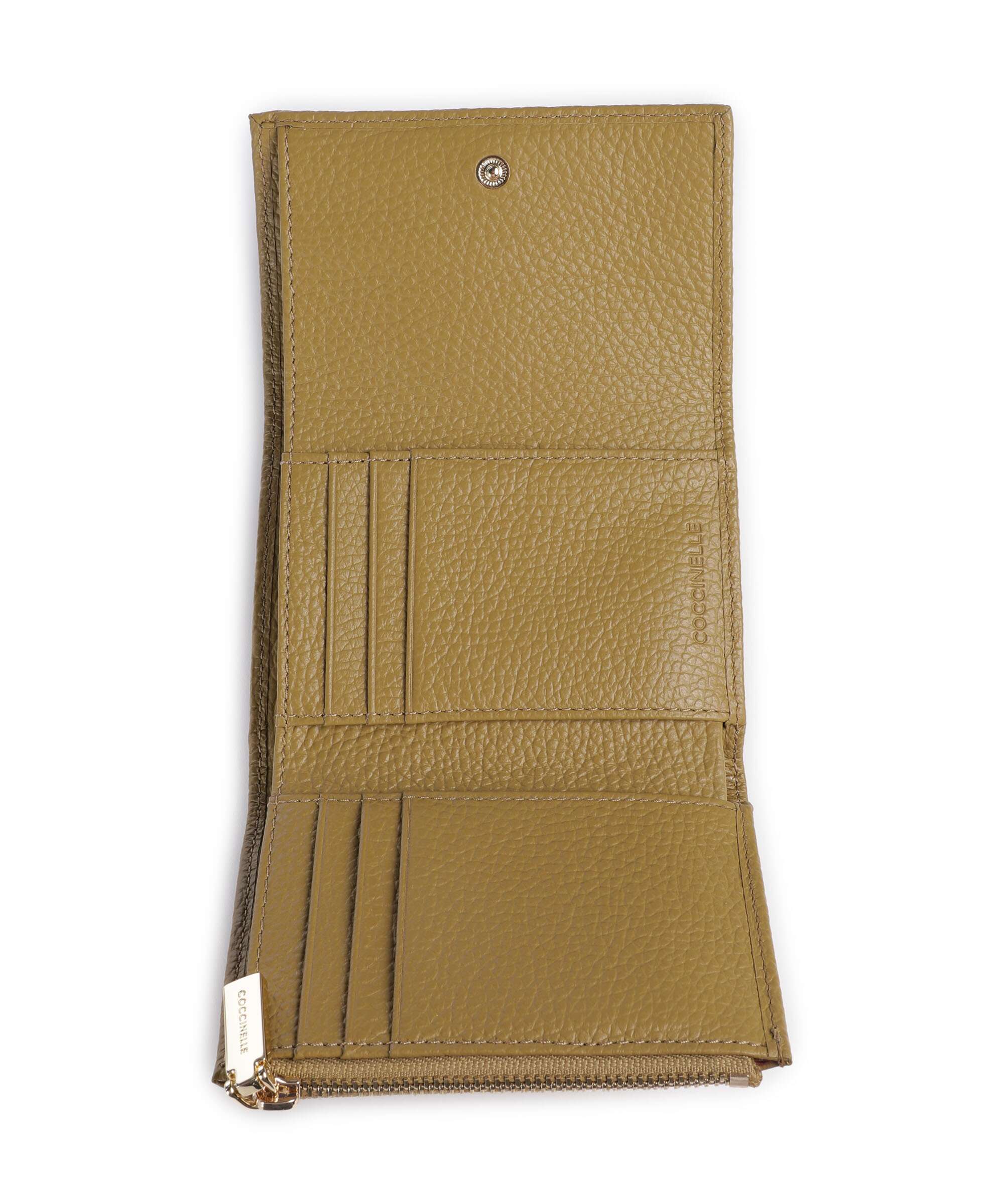 Coccinelle Metallic Soft RFID Wallet seagrass