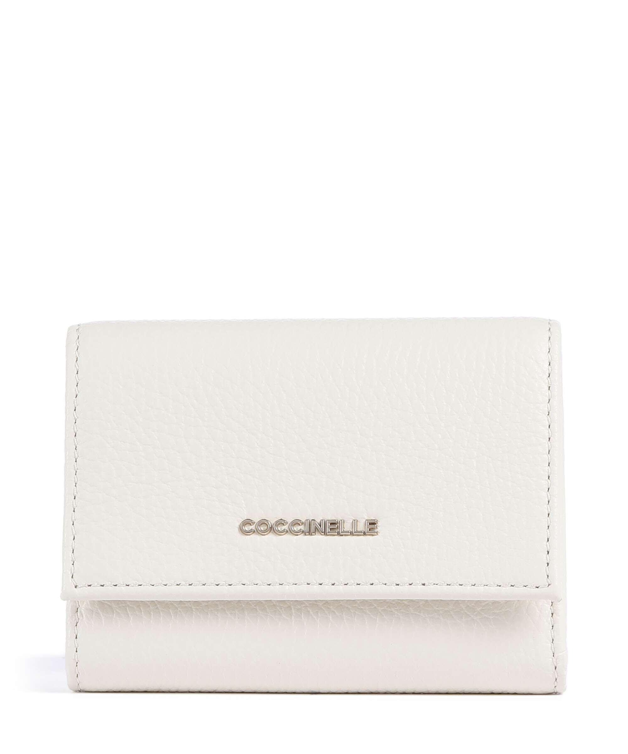 Coccinelle Metallic Soft RFID Wallet pearl