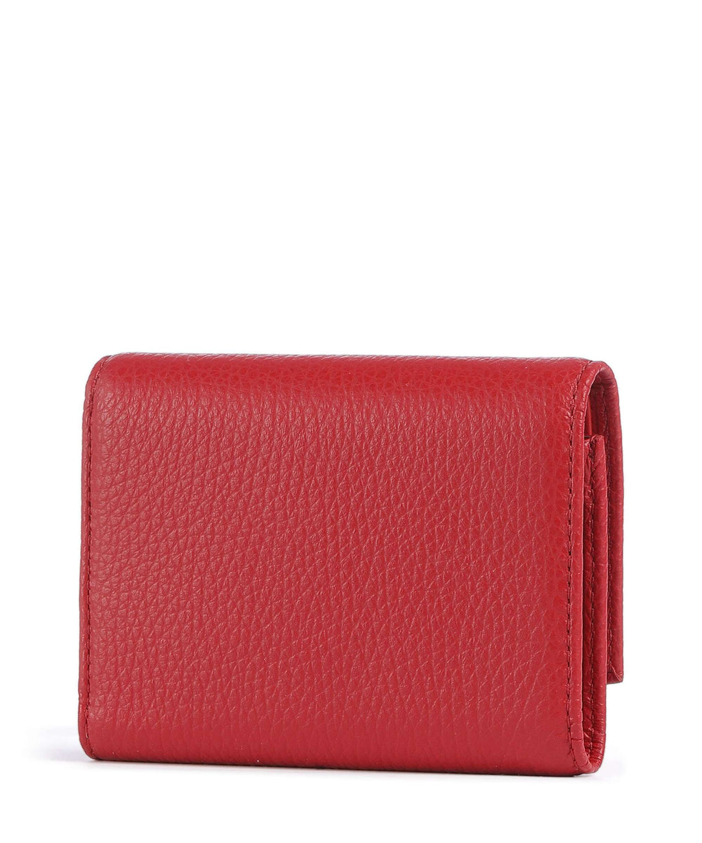 Coccinelle Metallic Soft RFID Wallet scarlet
