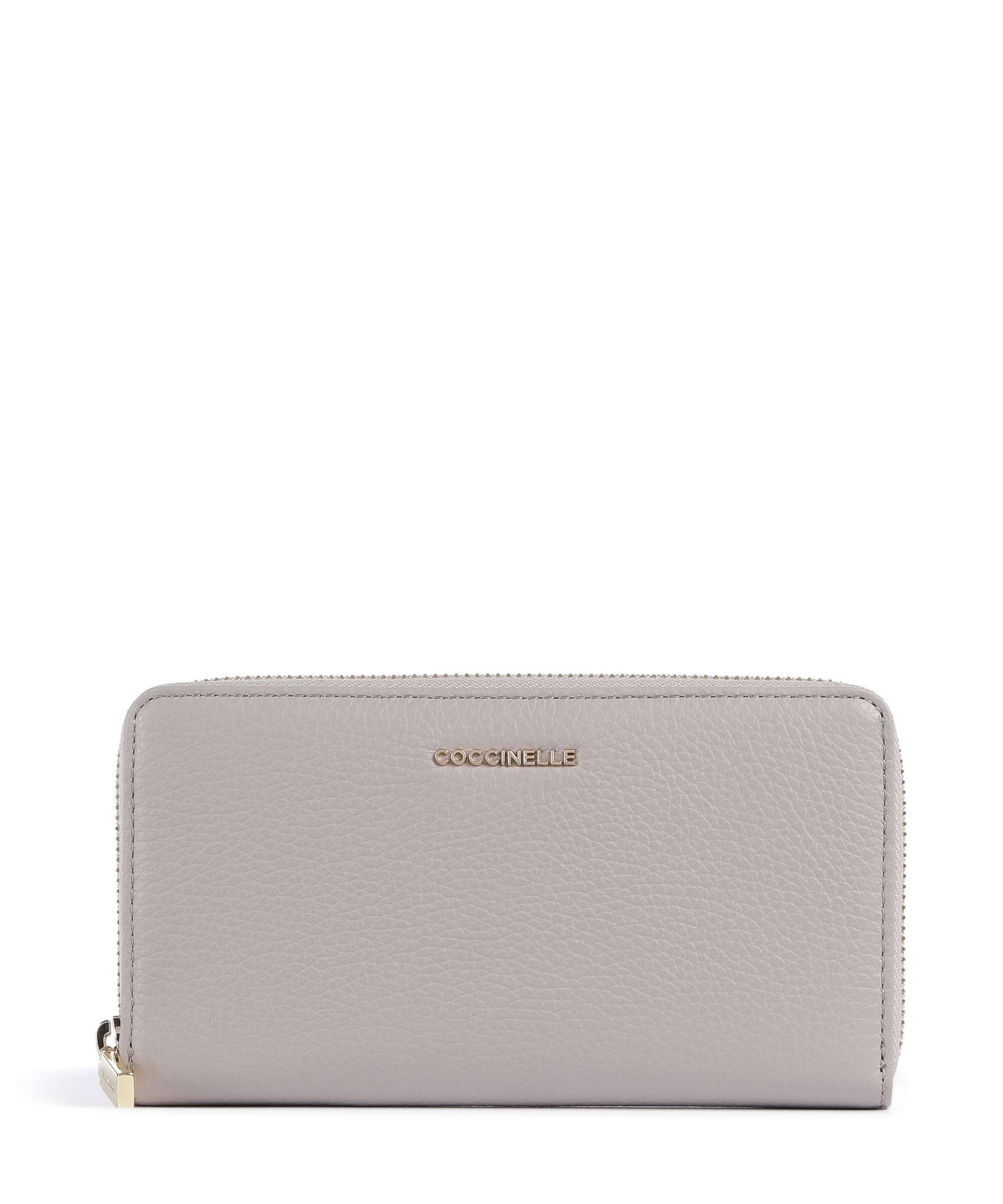 Coccinelle Metallic Soft RFID Wallet oyster