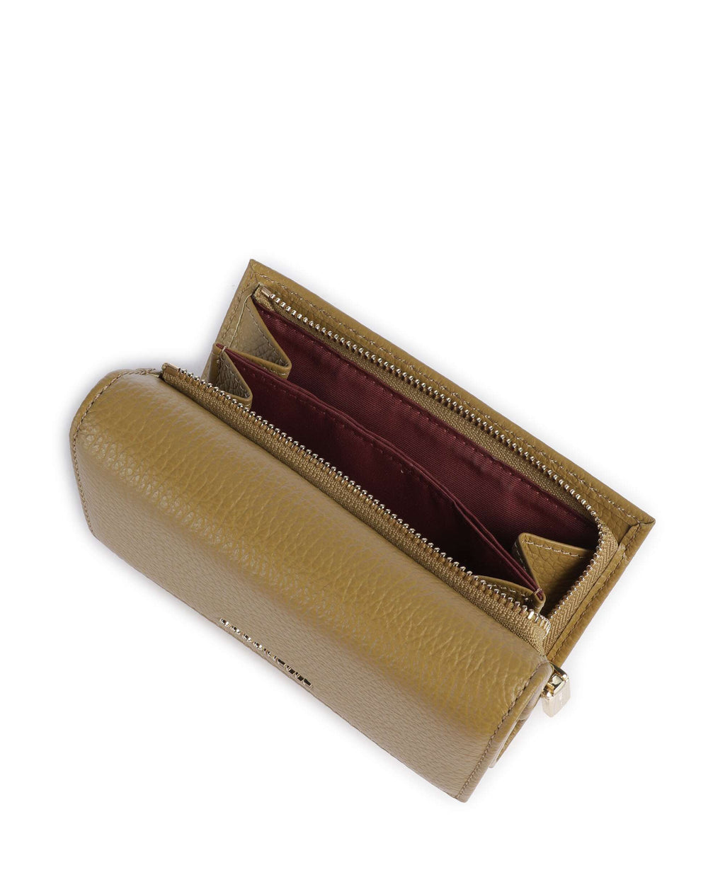 Coccinelle Metallic Soft Wallet seagrass