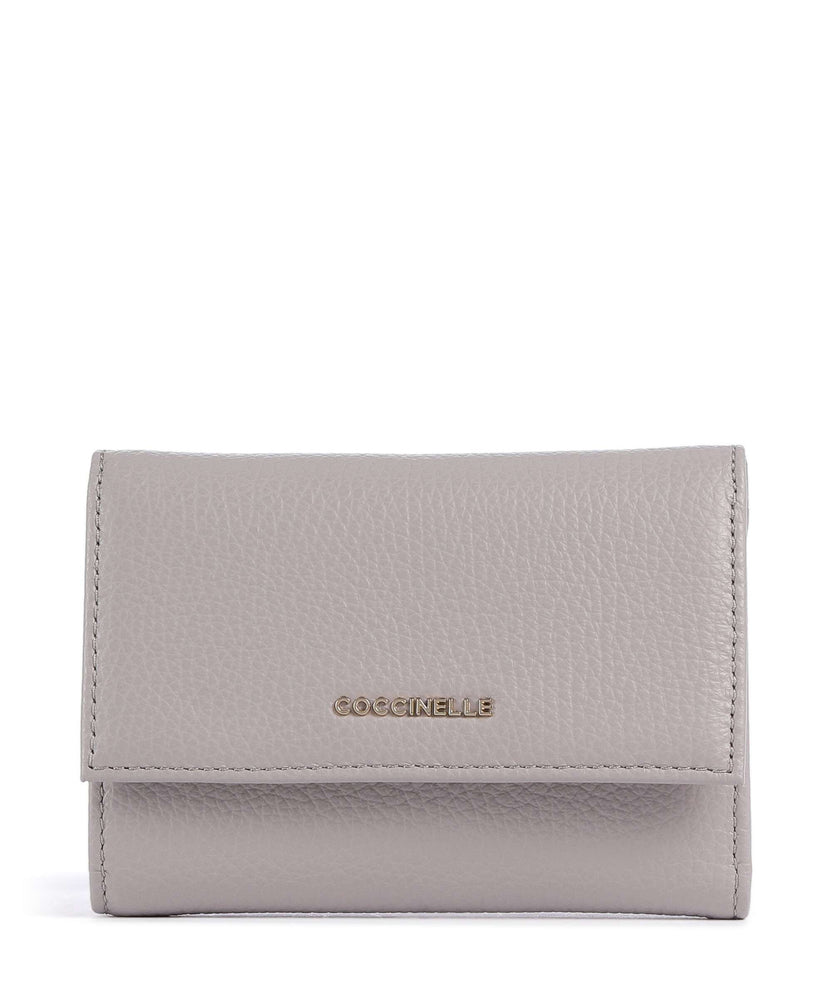 Coccinelle Metallic Soft RFID Wallet oyster