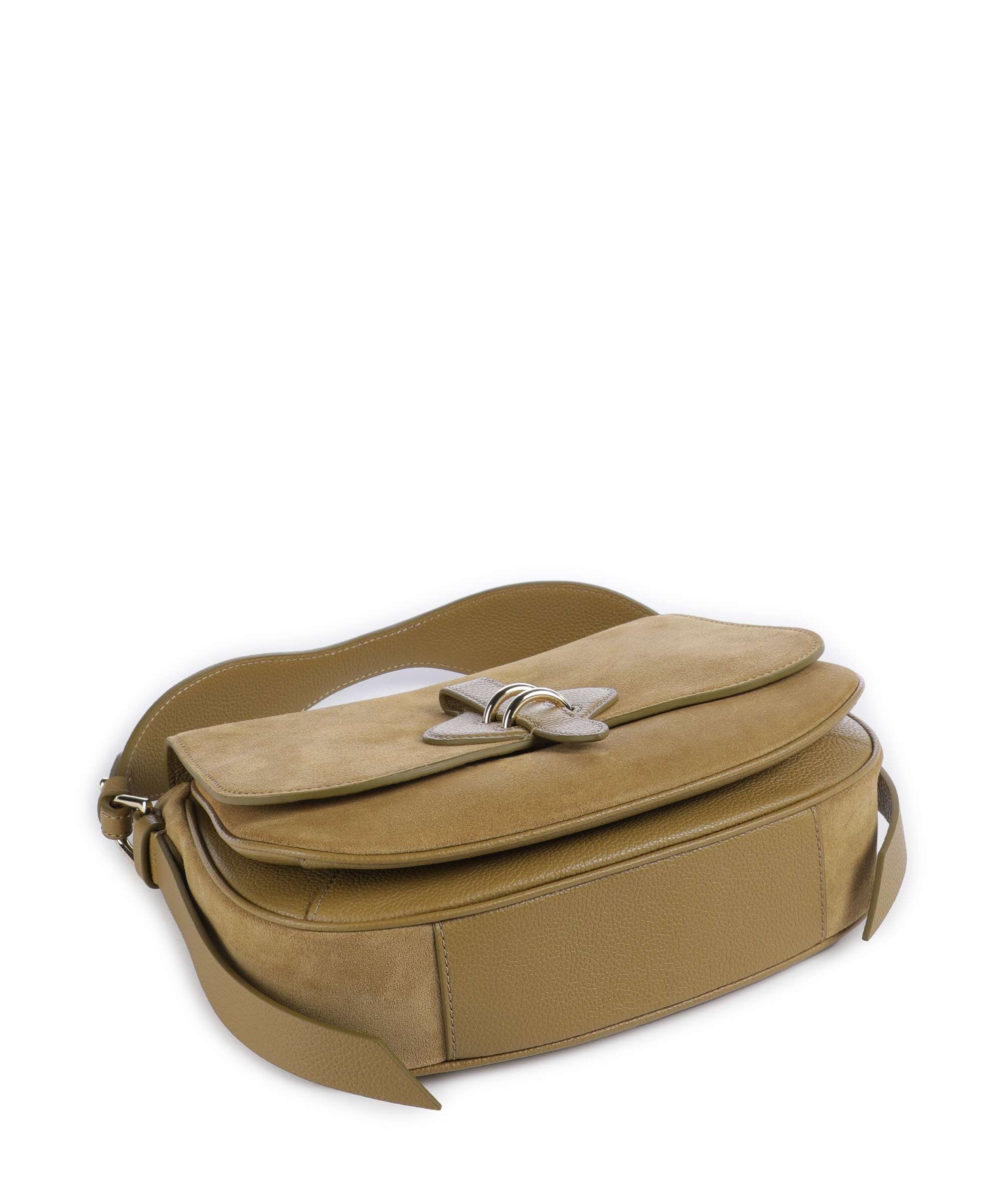 Coccinelle Mavery Suede Handbag seagrass