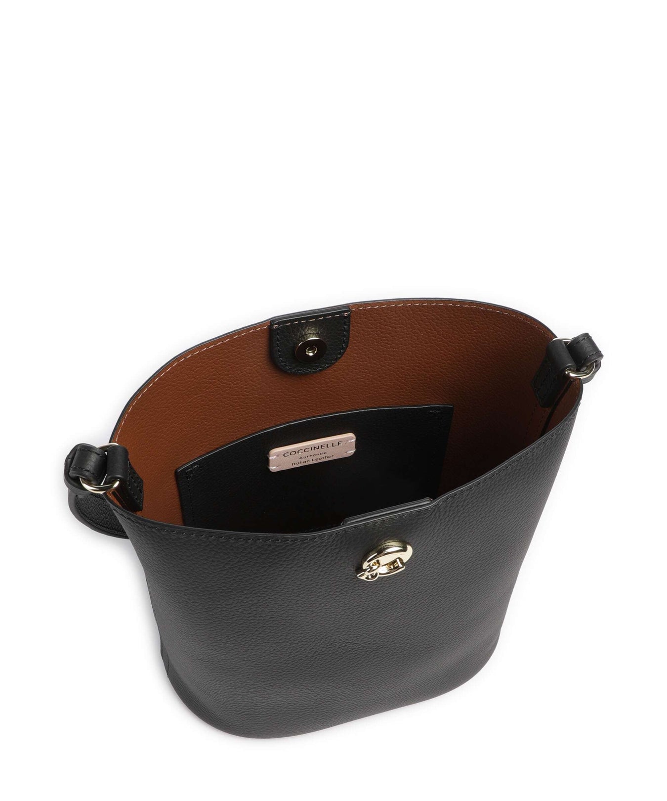 Coccinelle Nikla Bucket bag noir/cognac