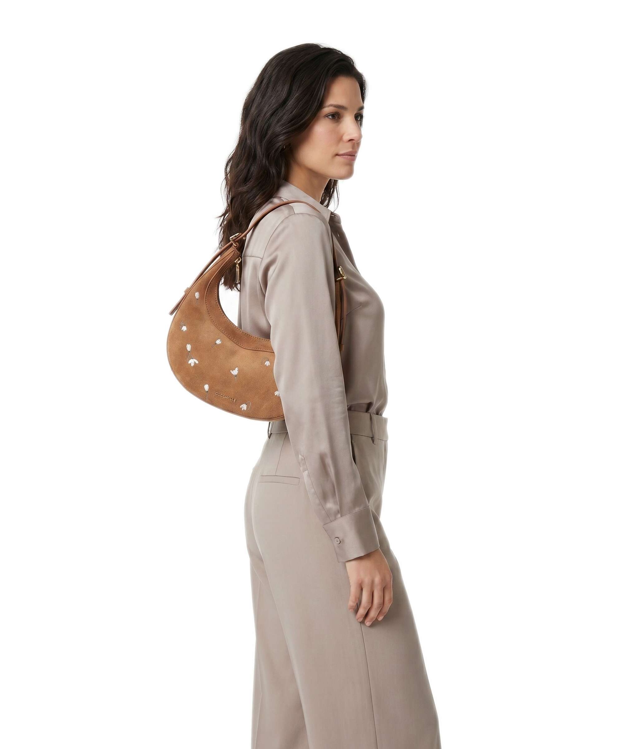 Coccinelle Whisper Handbag cognac