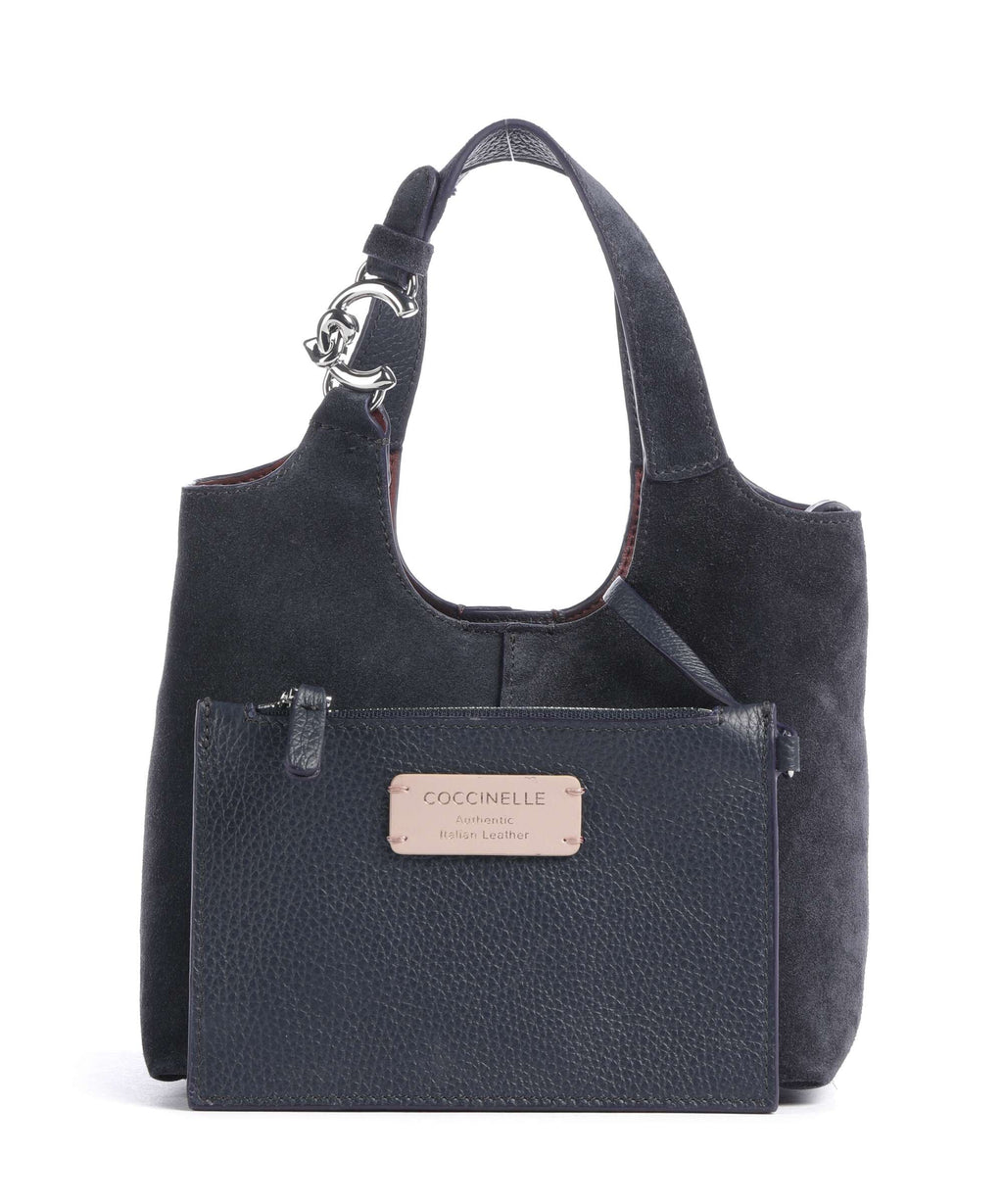 Coccinelle C-Easy Suede Handbag midnight blue