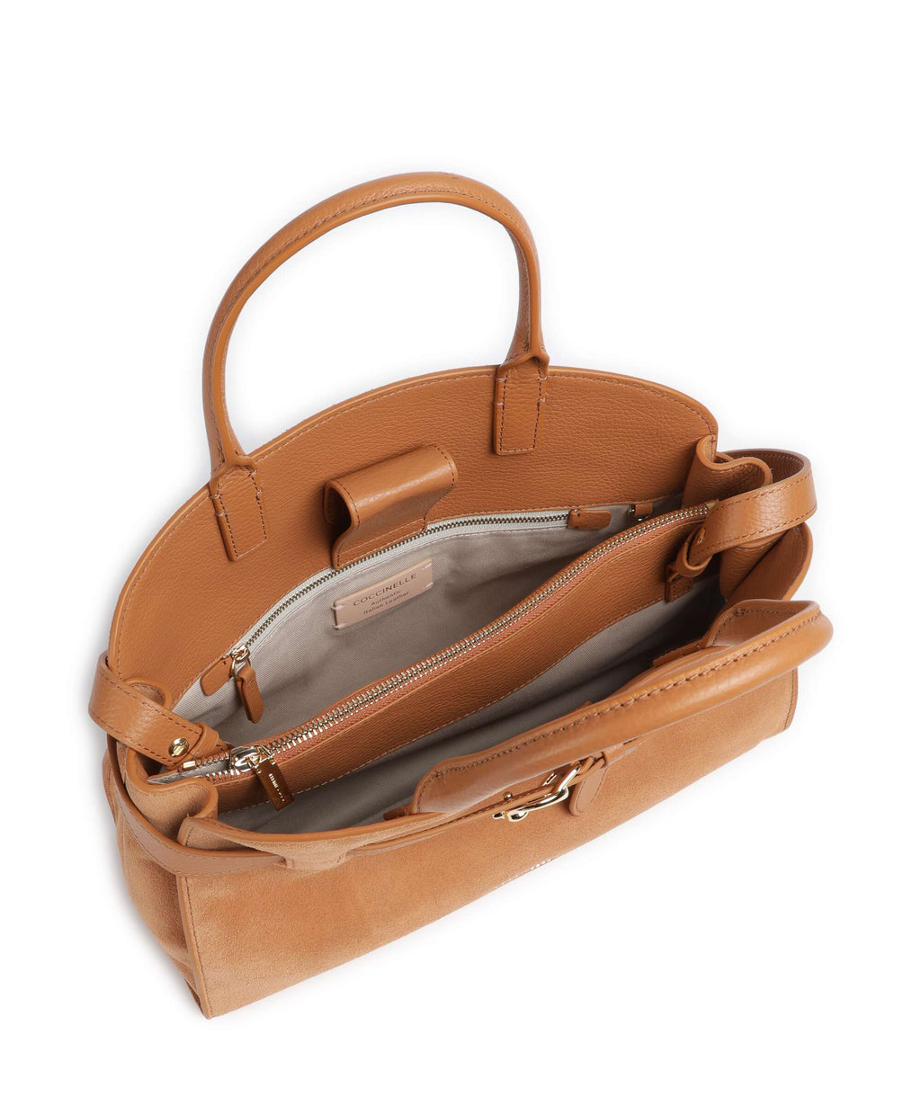 Coccinelle Sabine Suede Handbag robin