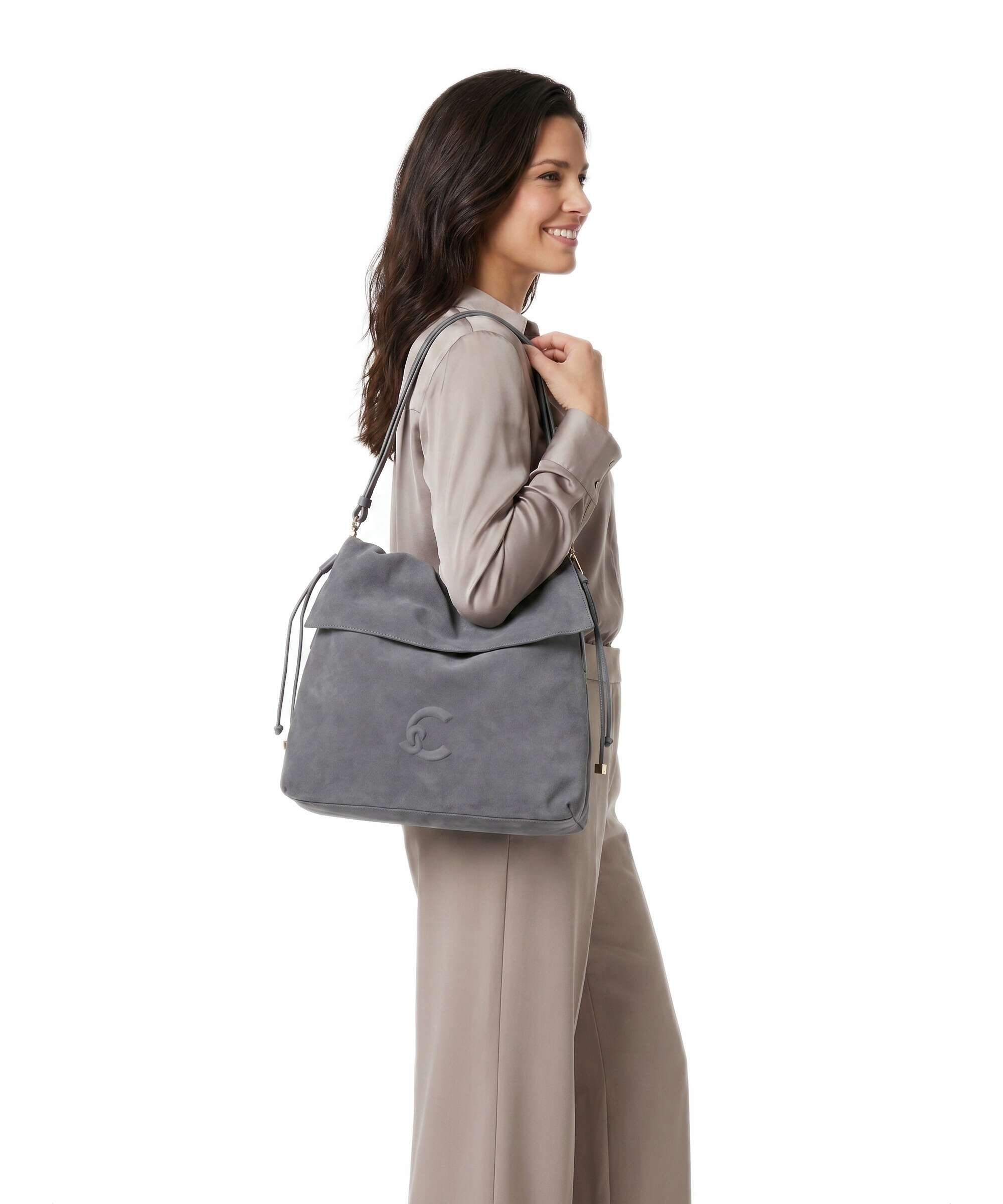 Coccinelle Lidia Suede Hobo bag stove