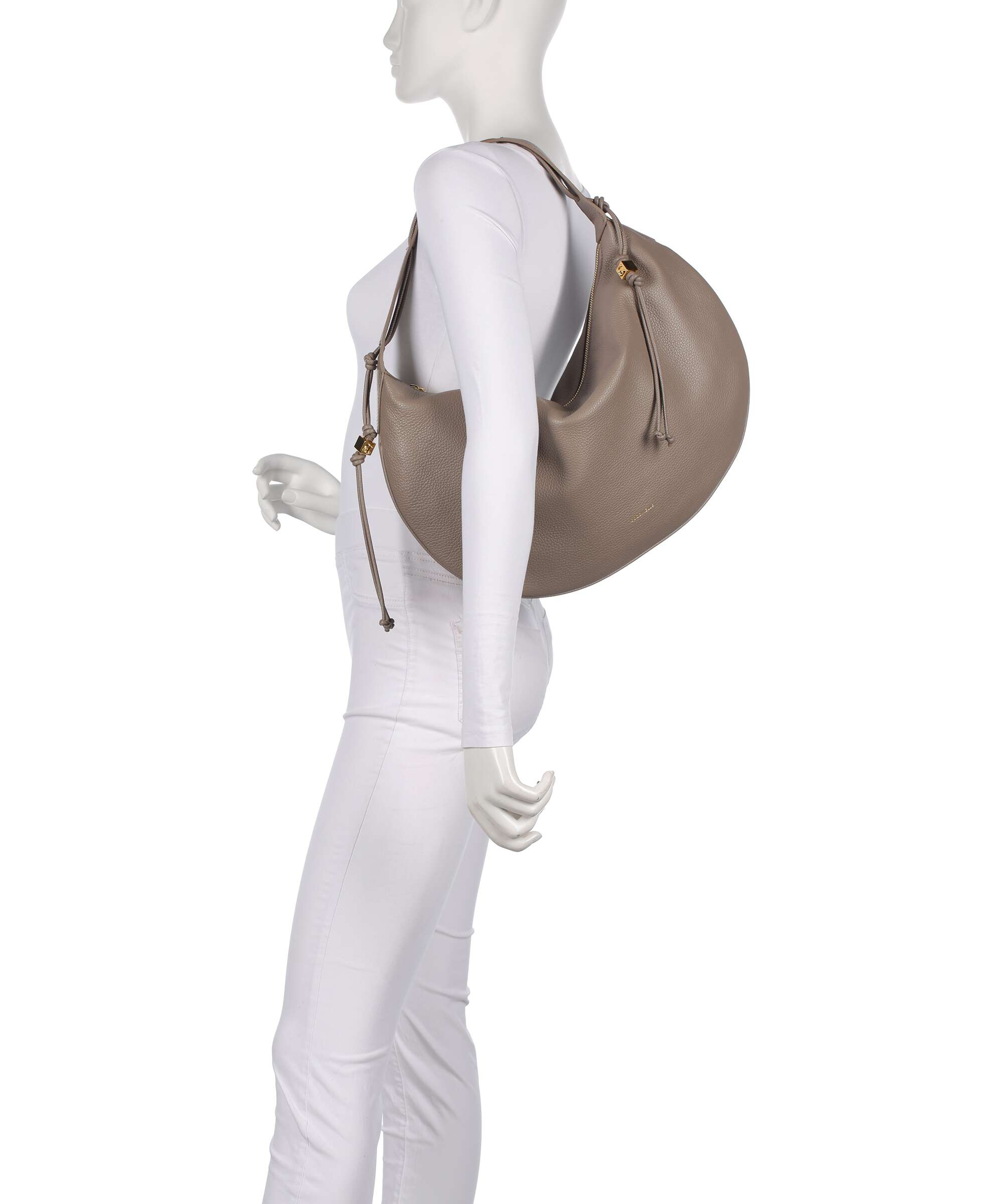 Coccinelle Thess Hobo bag warm taupe