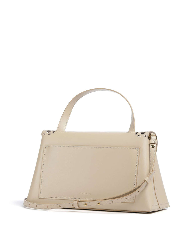 Coccinelle Nikla Monogram Sangallo Handbag sandshell