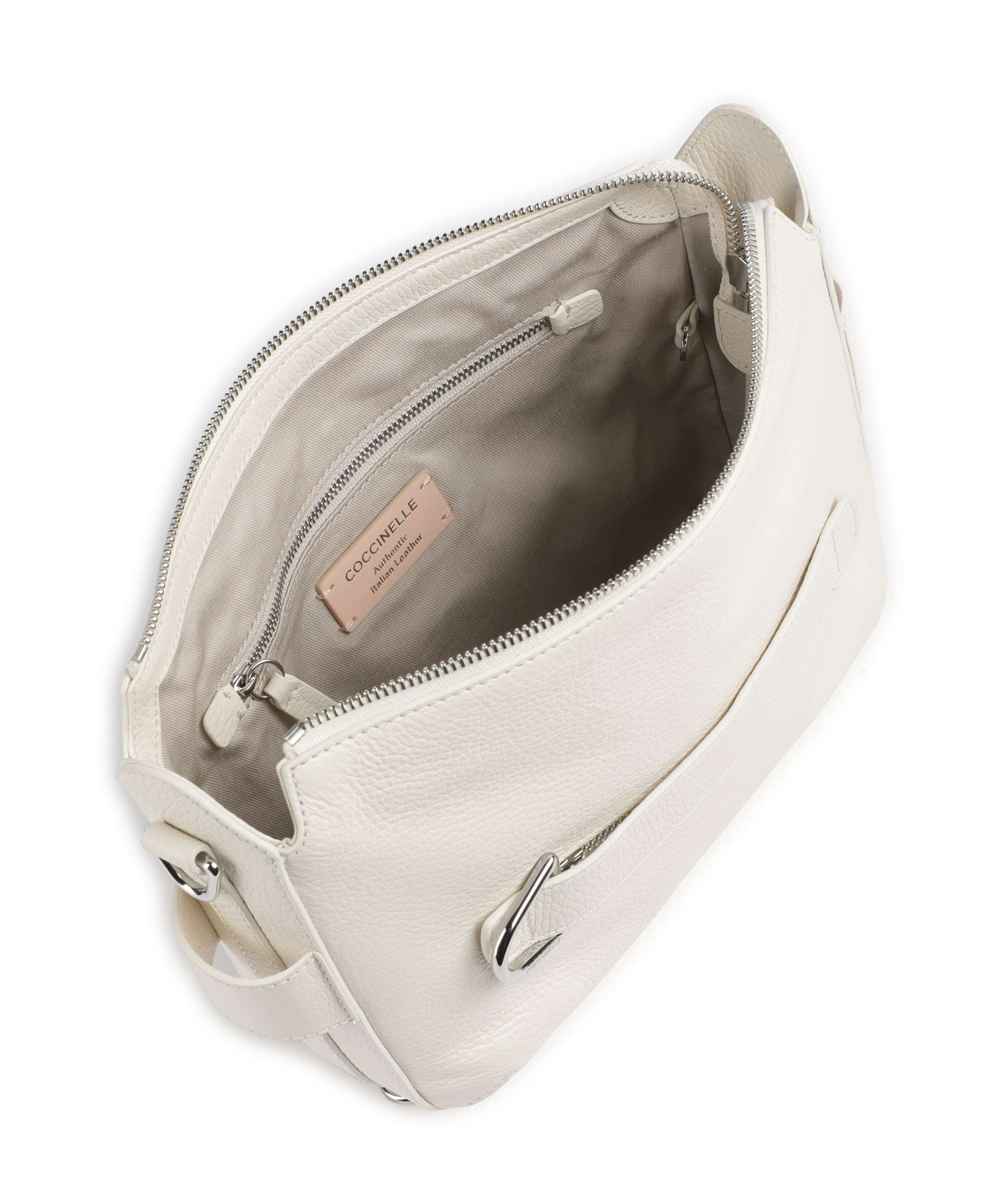 Coccinelle Gretel Ribbon Crossbody bag pearl