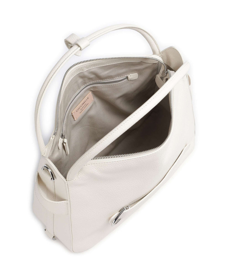 Coccinelle Gretel Ribbon Hobo bag pearl