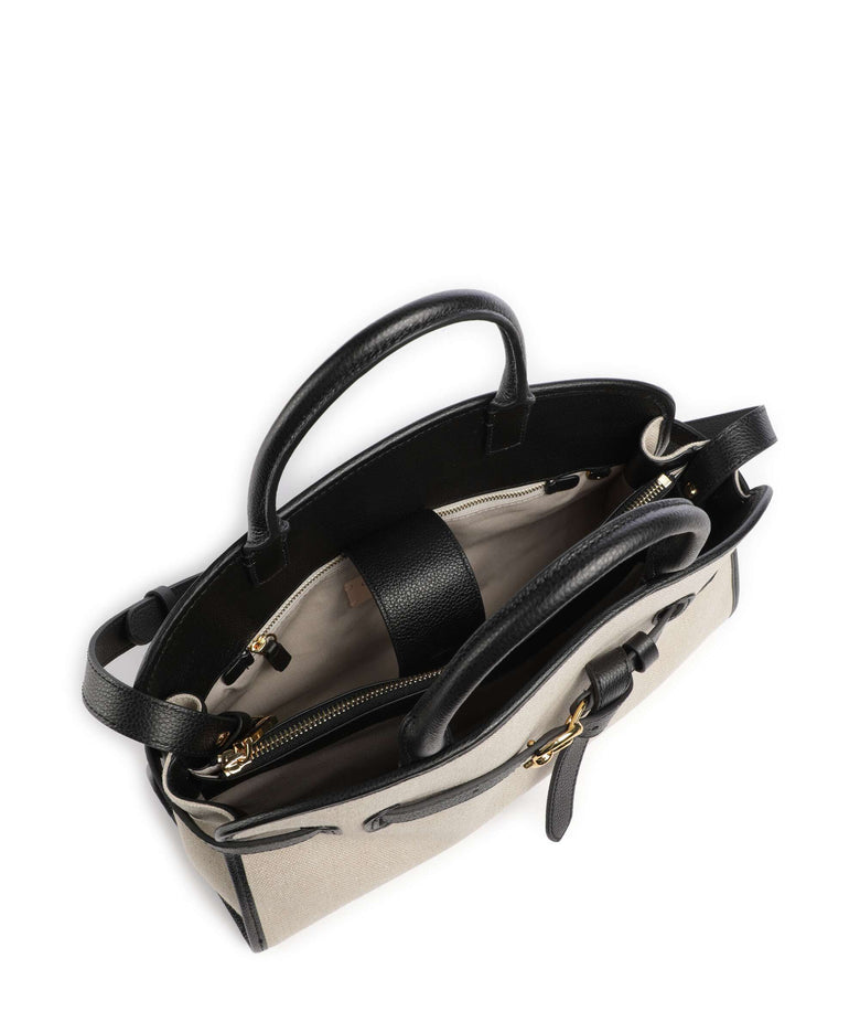 Coccinelle Sabine Canvas Handbag natural/noir