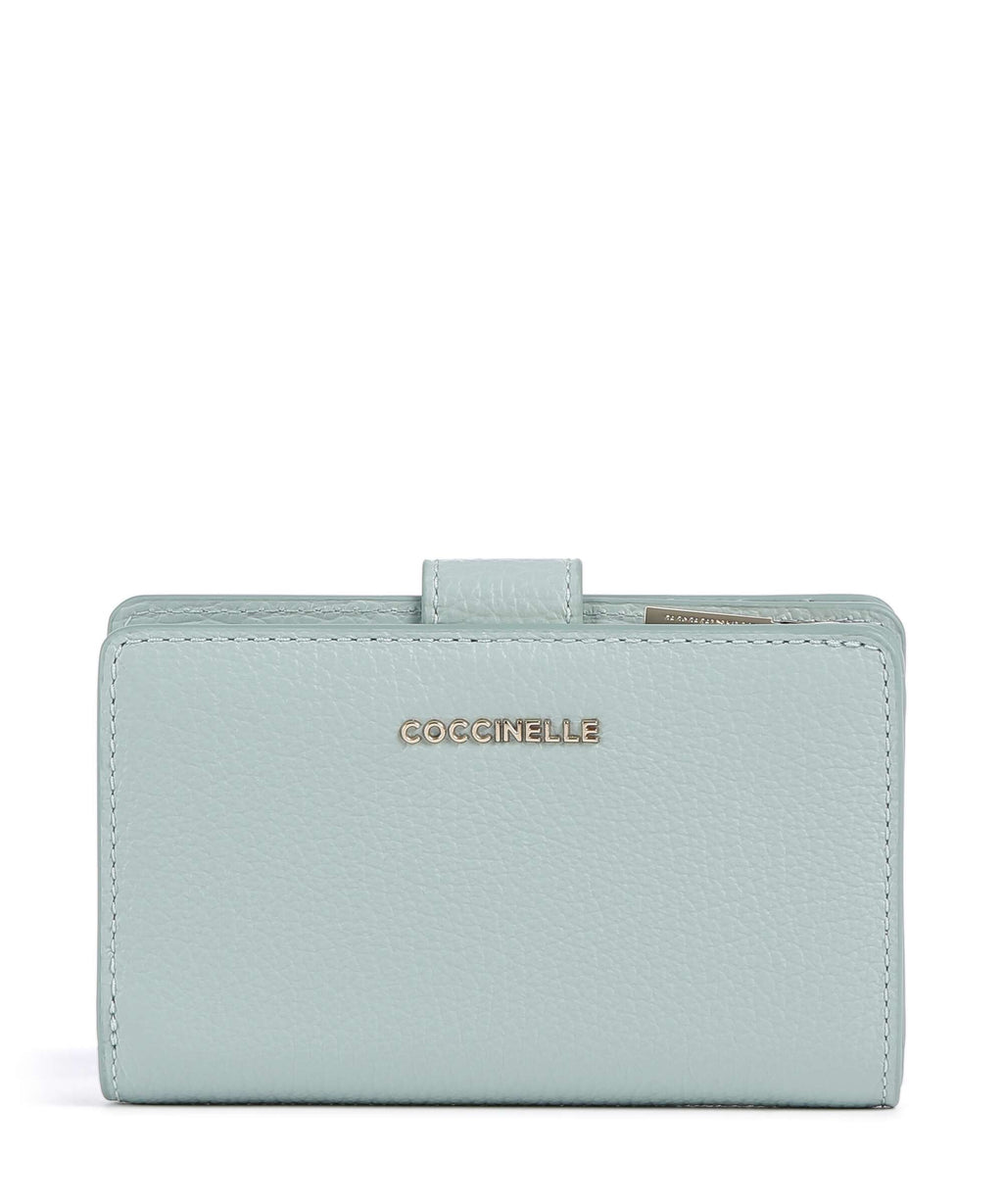 Coccinelle Metallic Soft Wallet aquamarine