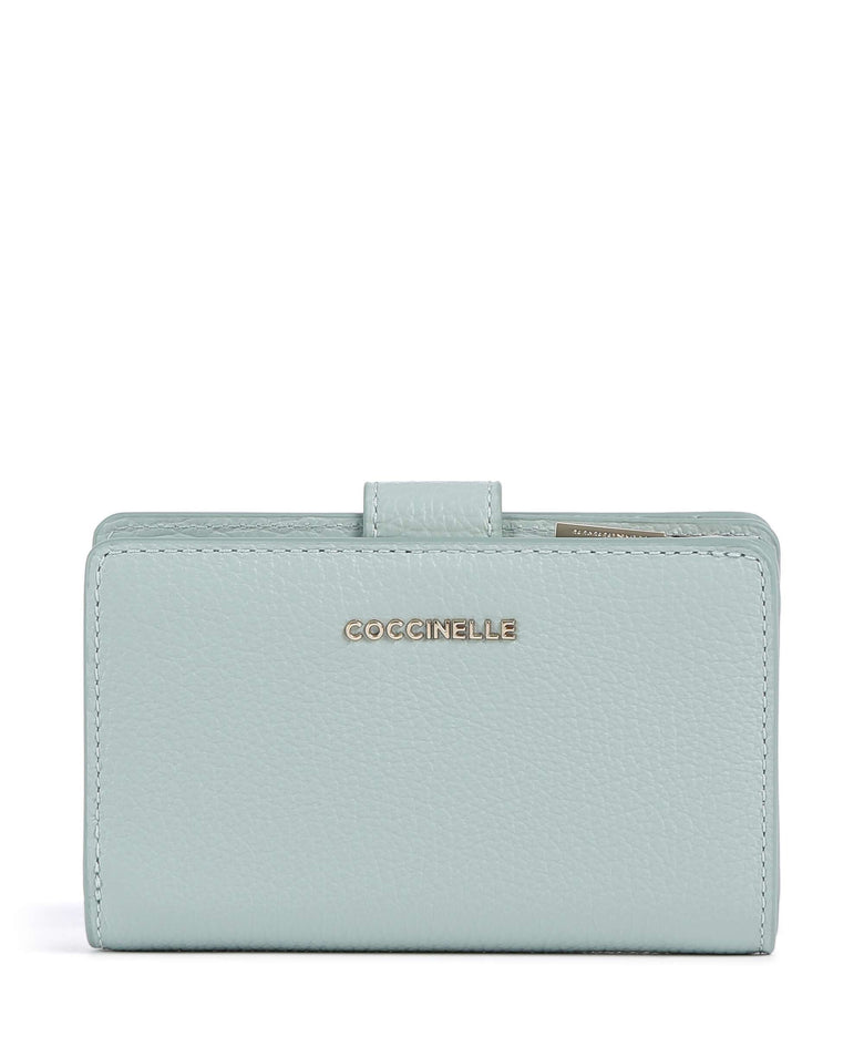 Coccinelle Metallic Soft Wallet aquamarine