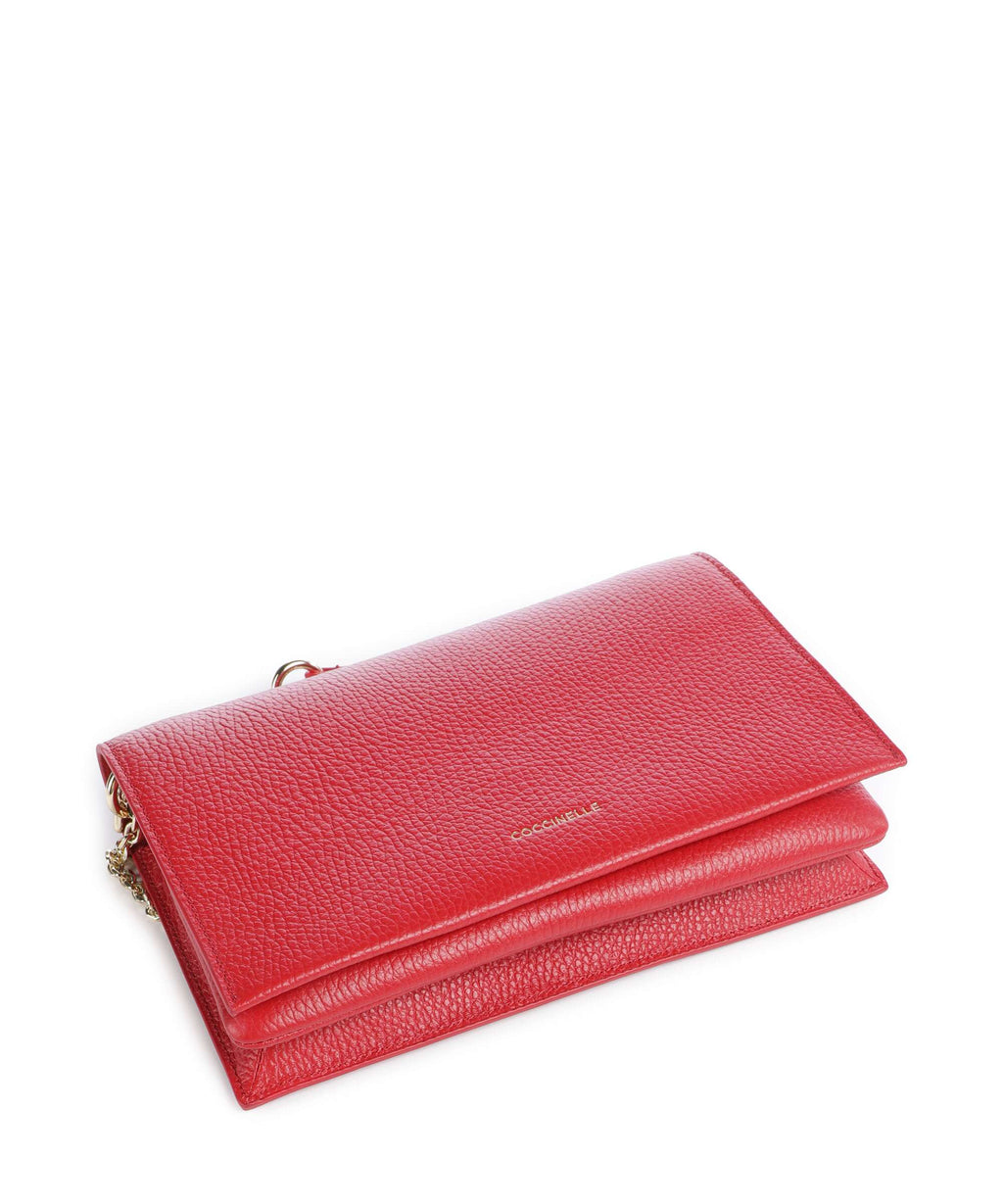 Coccinelle Dandy Crossbody bag scarlet