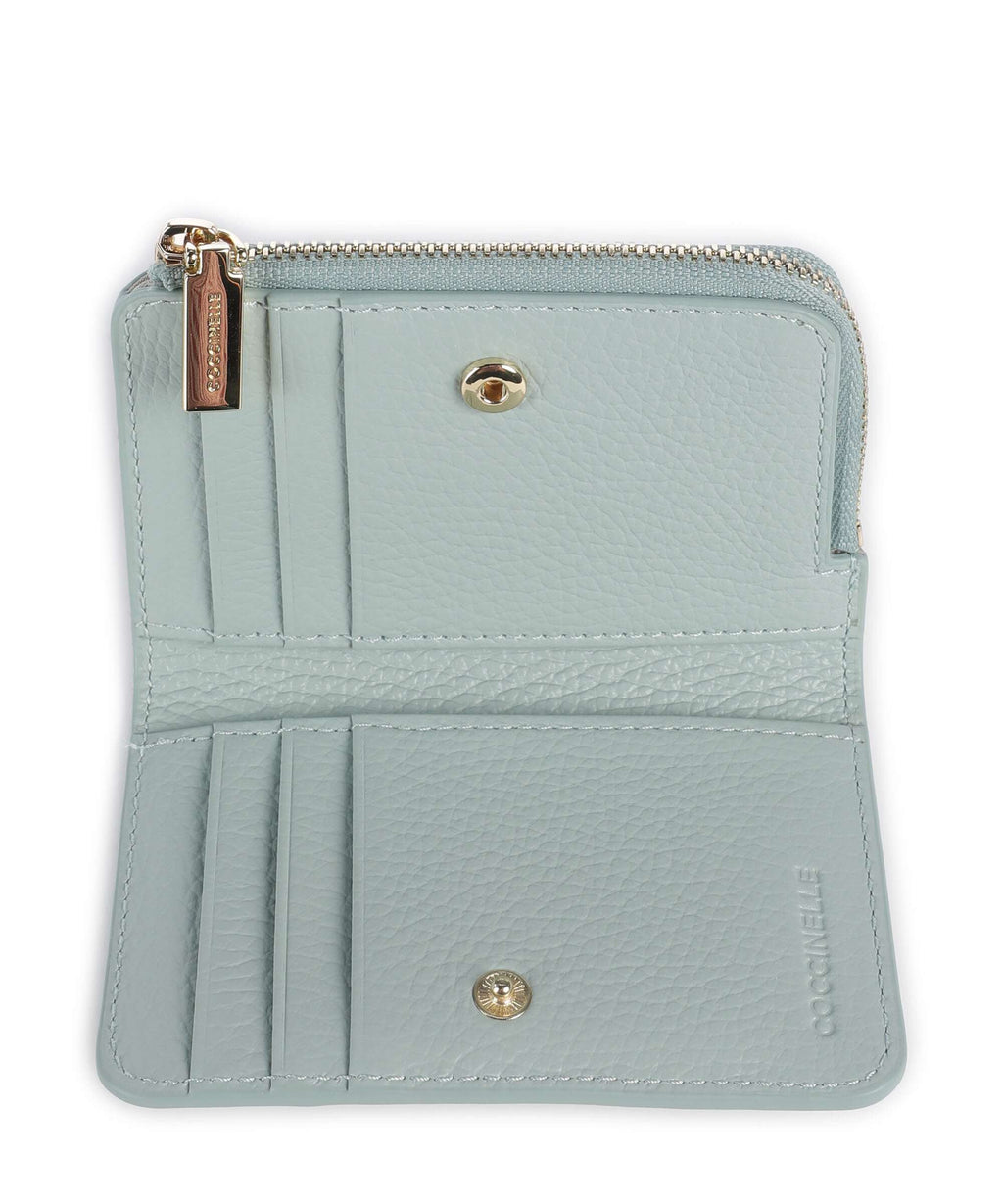 Coccinelle Metallic Soft Wallet aquamarine