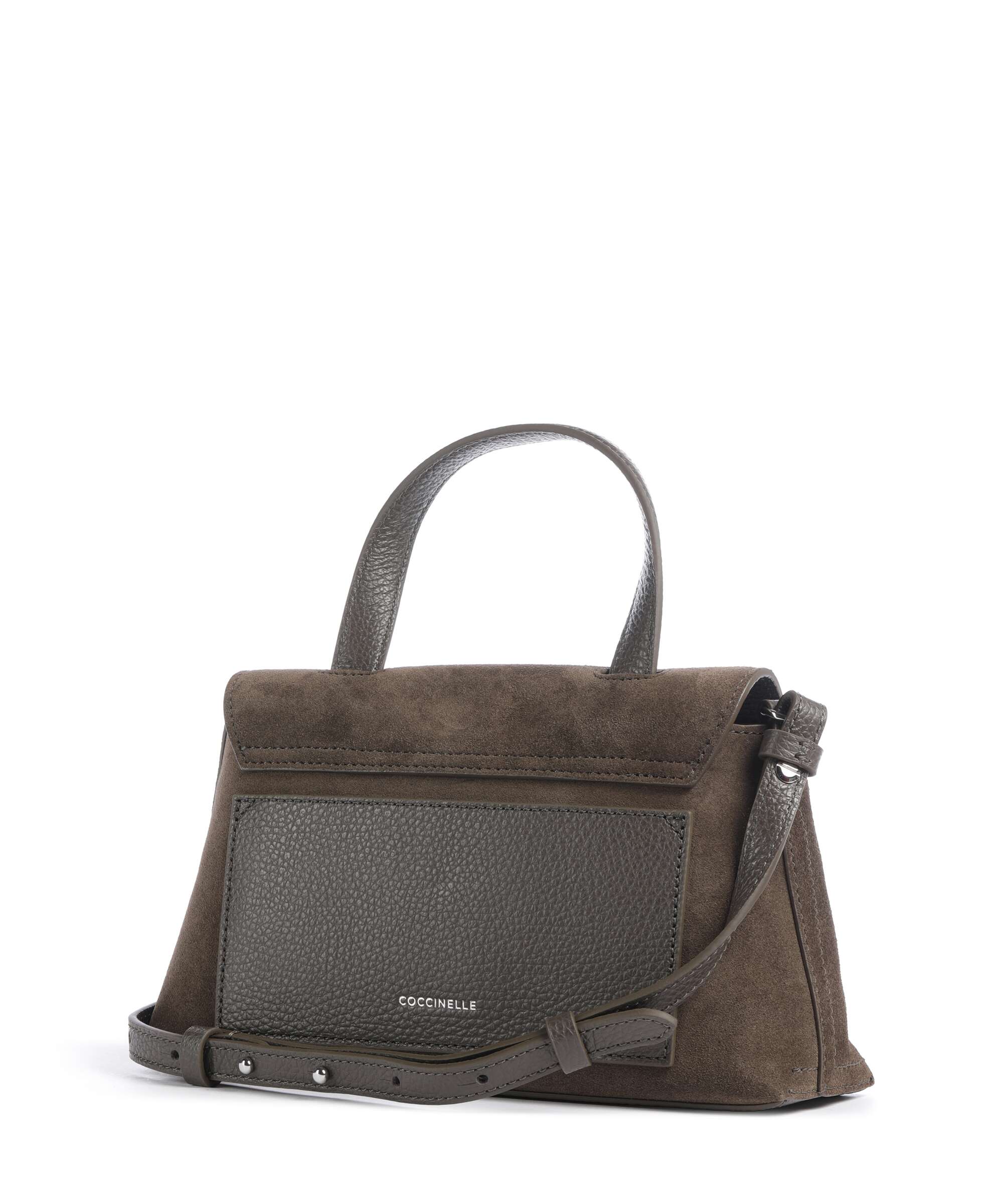 Coccinelle Nikla Suede Handbag fango
